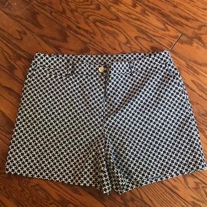 NWOT 14  Navy Anne Klein Classic Pattern Shorts